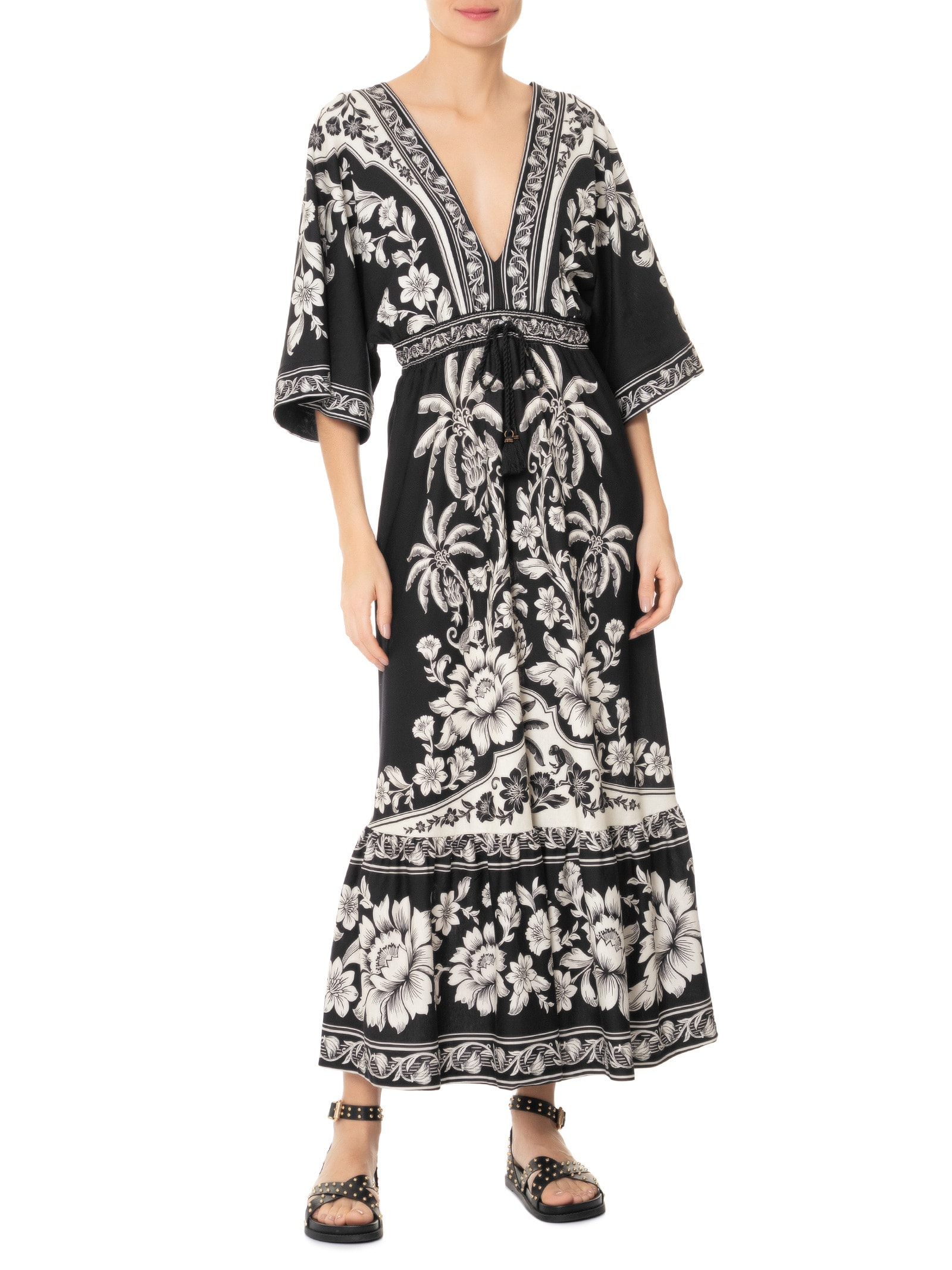 Vestido Midi Guanacaste Preto Farm