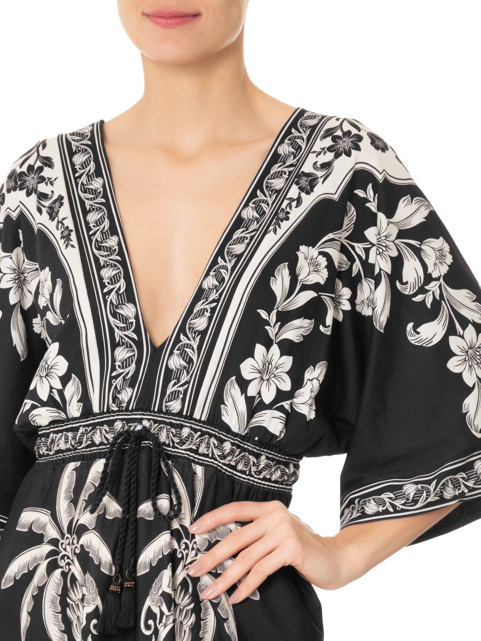 Vestido Midi Guanacaste Preto Farm