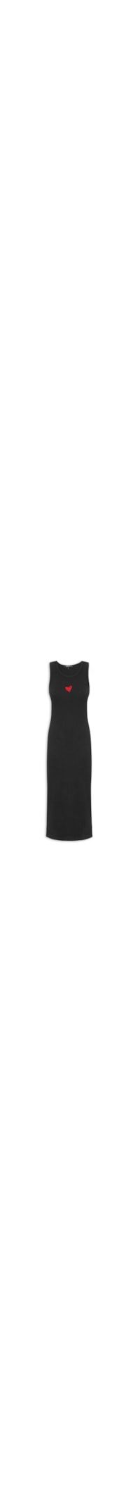 Vestido Midi Heart - Preto