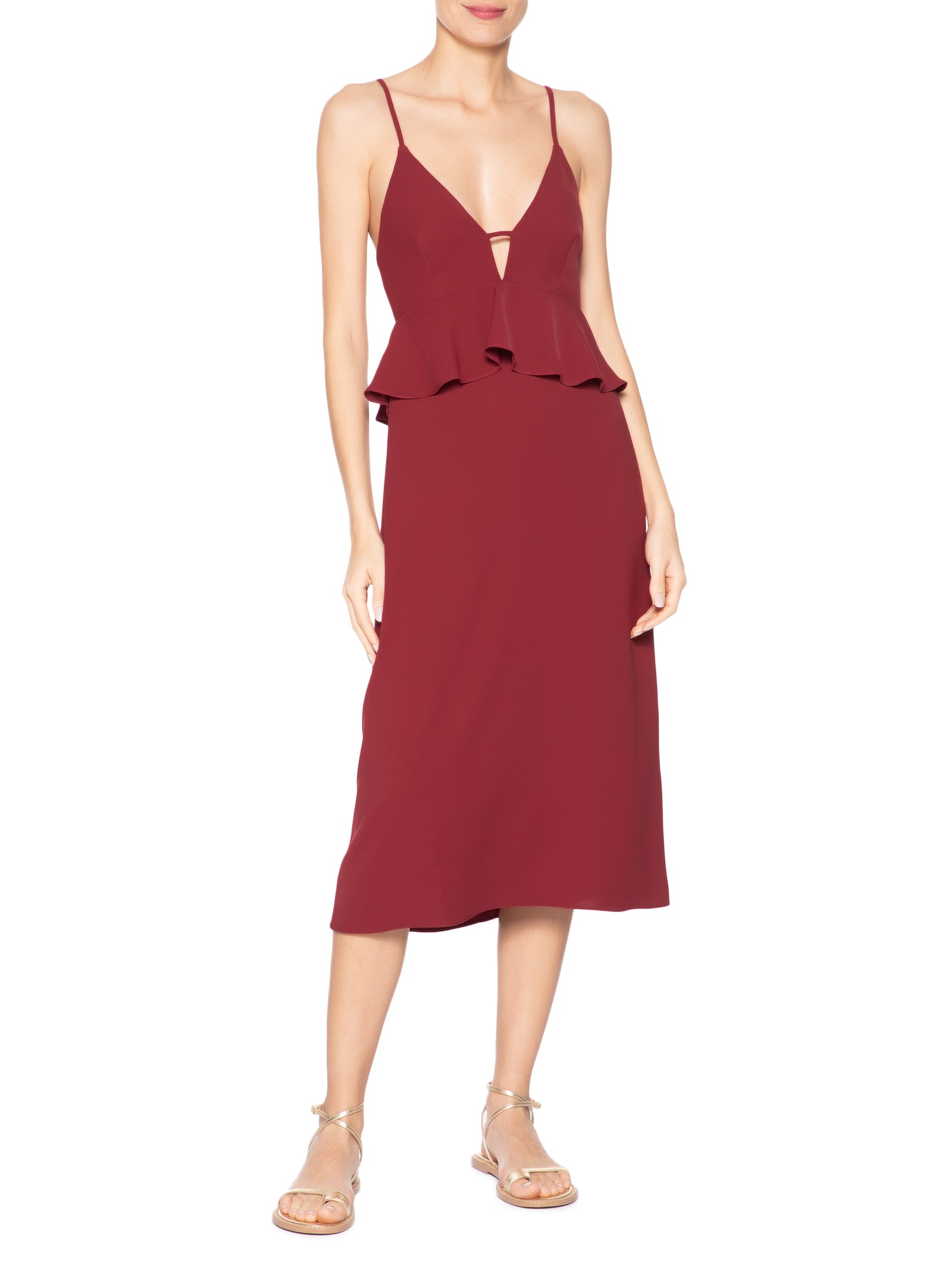 Vestido Midi Iara Vermelho Le Lis