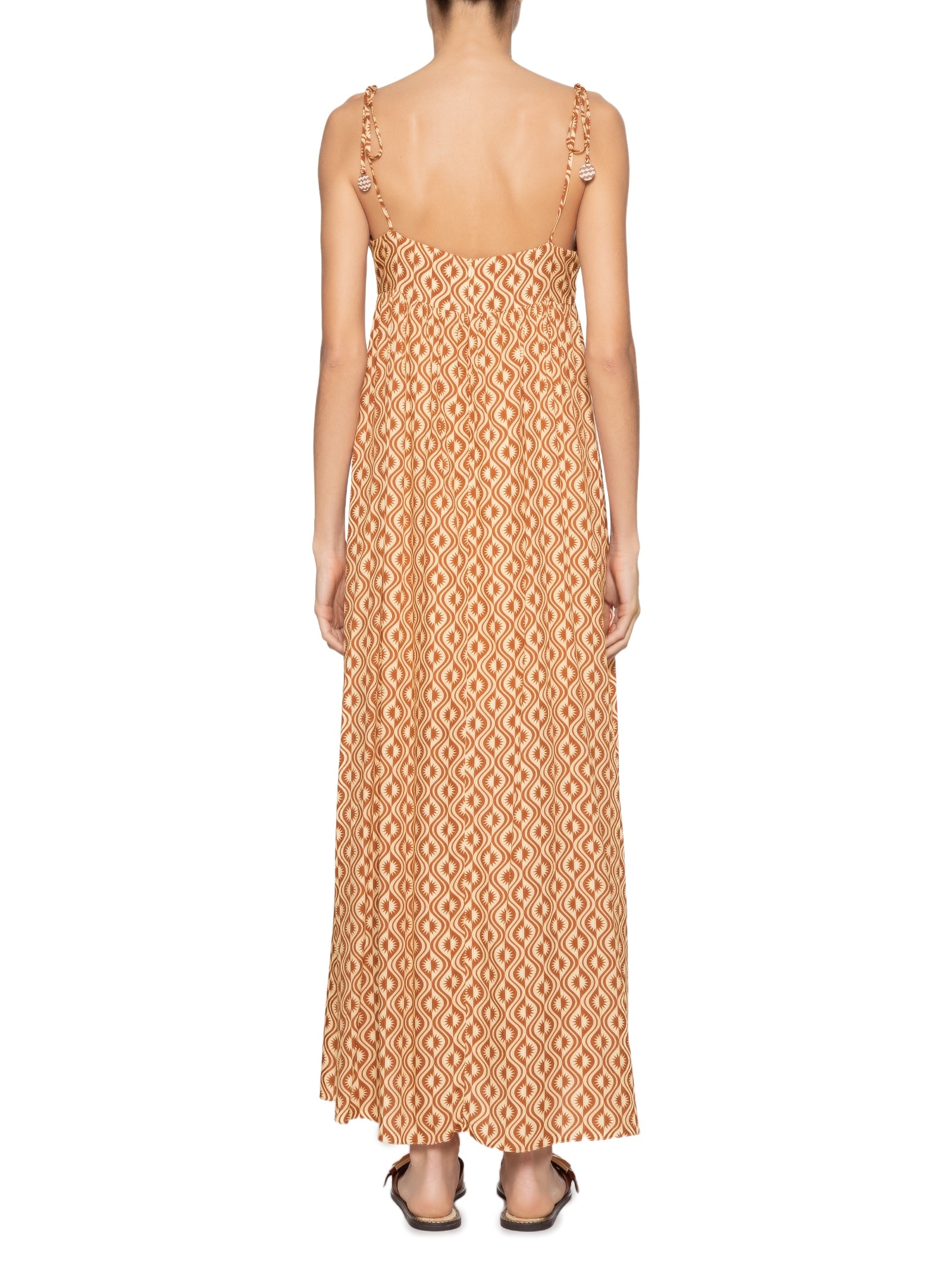 Vestido Midi Itacoa Marrom Dress To