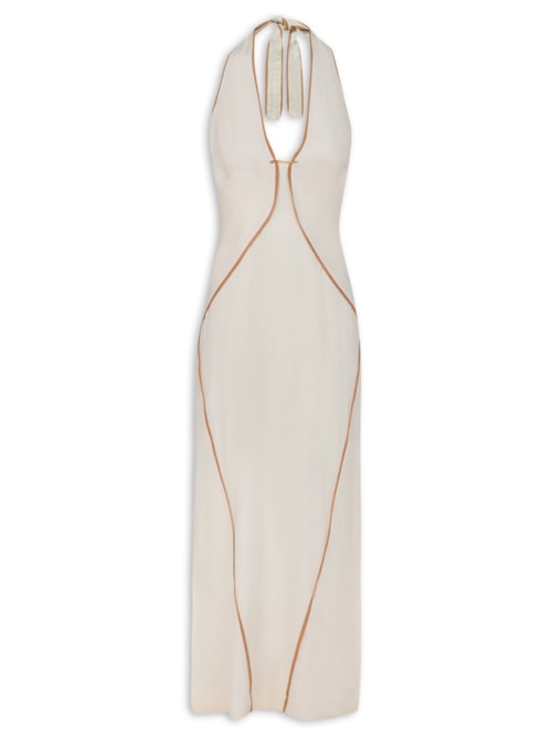 Vestido Midi Iva Detalhe – Branco