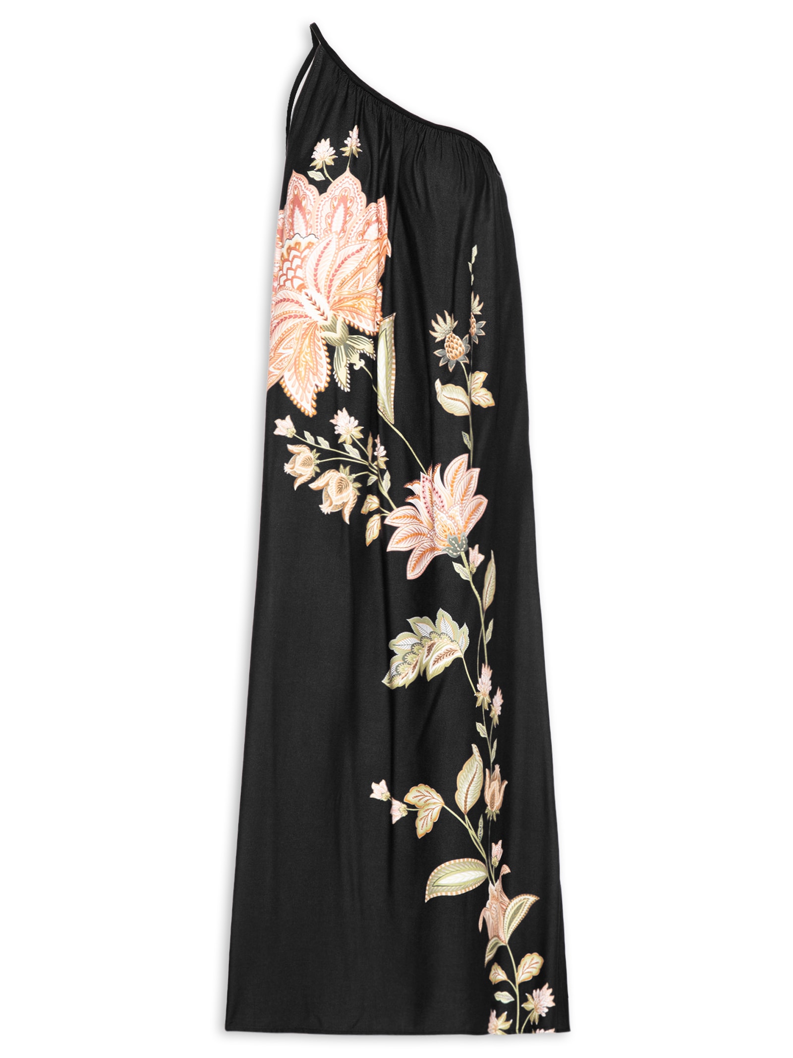 Vestido Midi Jamile Preto Farm