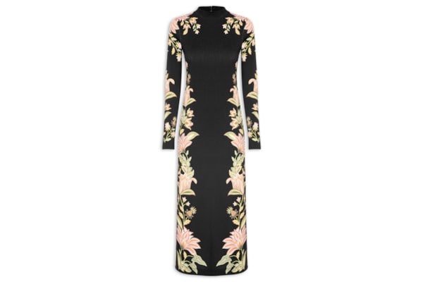 Vestido Midi Jamile - Preto