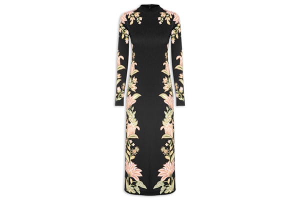 Vestido Midi Jamile - Preto