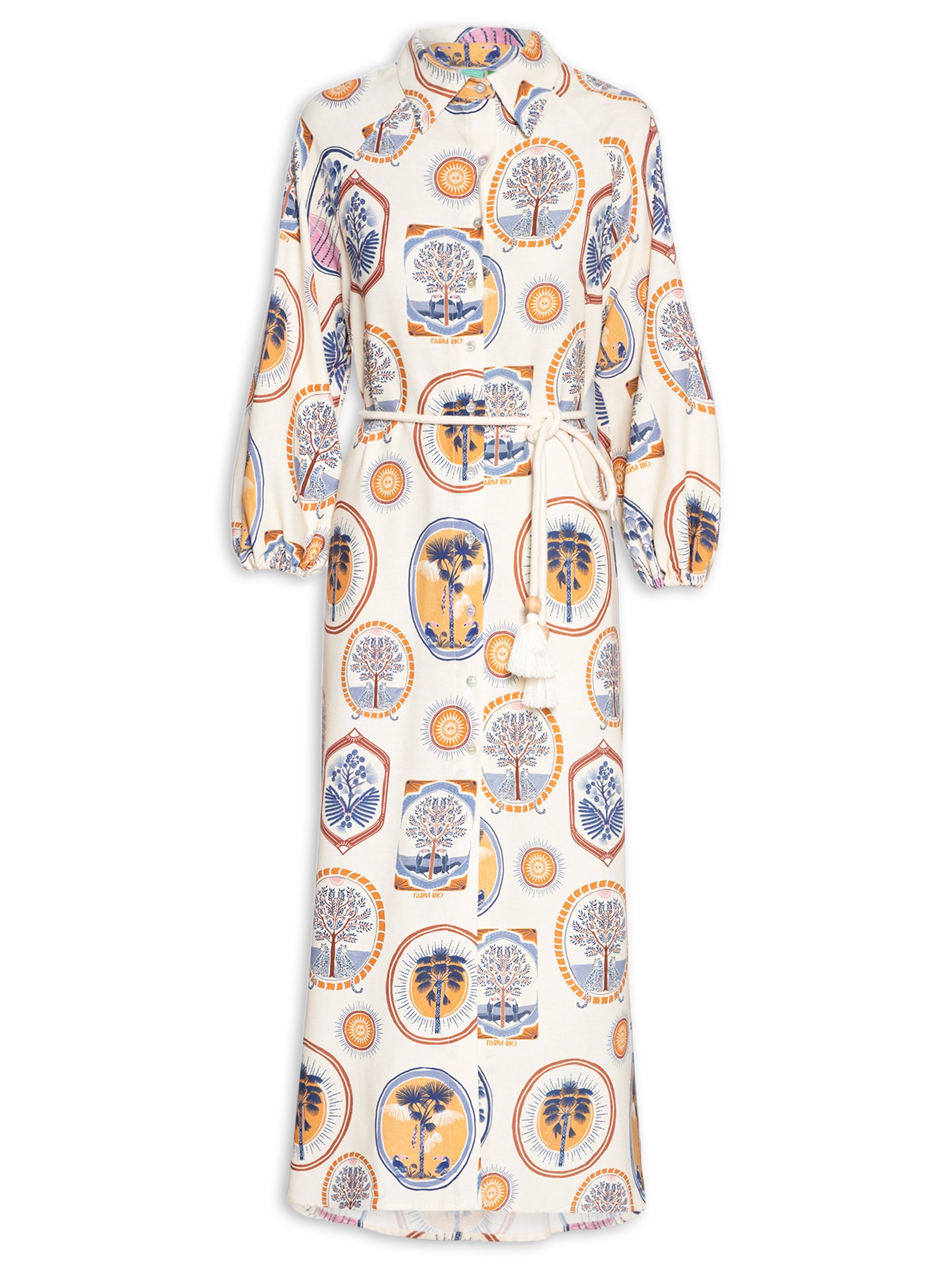 Top vestido midi maria farm Store