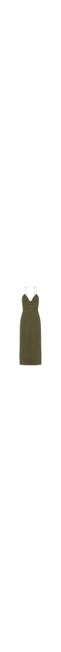 Vestido Midi Janet Detalhe - Verde