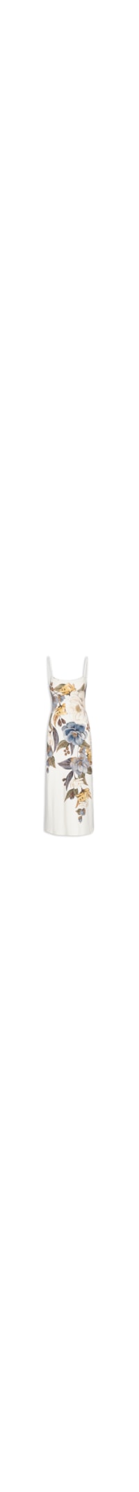 Vestido Midi Jardim Guanabara - Branco