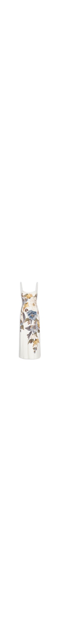 Vestido Midi Jardim Guanabara - Branco