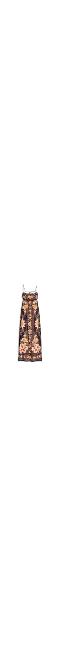 Vestido Midi Jardim Majestoso - Preto