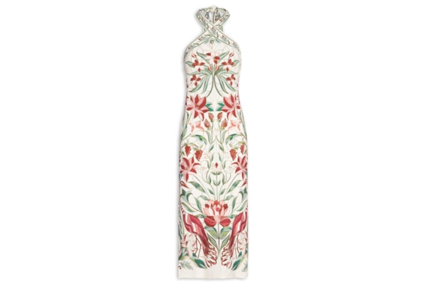 Vestido Midi Jardim Vitral – Branco
