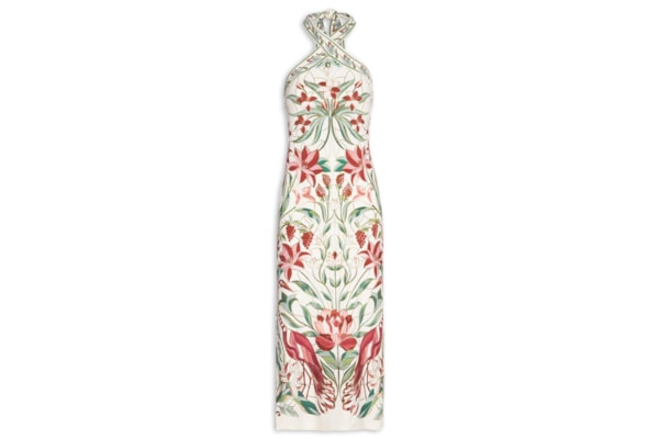 Vestido Midi Jardim Vitral – Branco