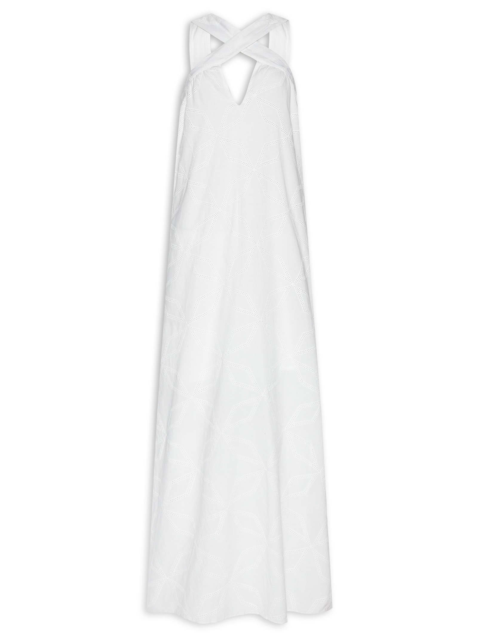 Vestido Midi Laise Bordado Branco  Dress To