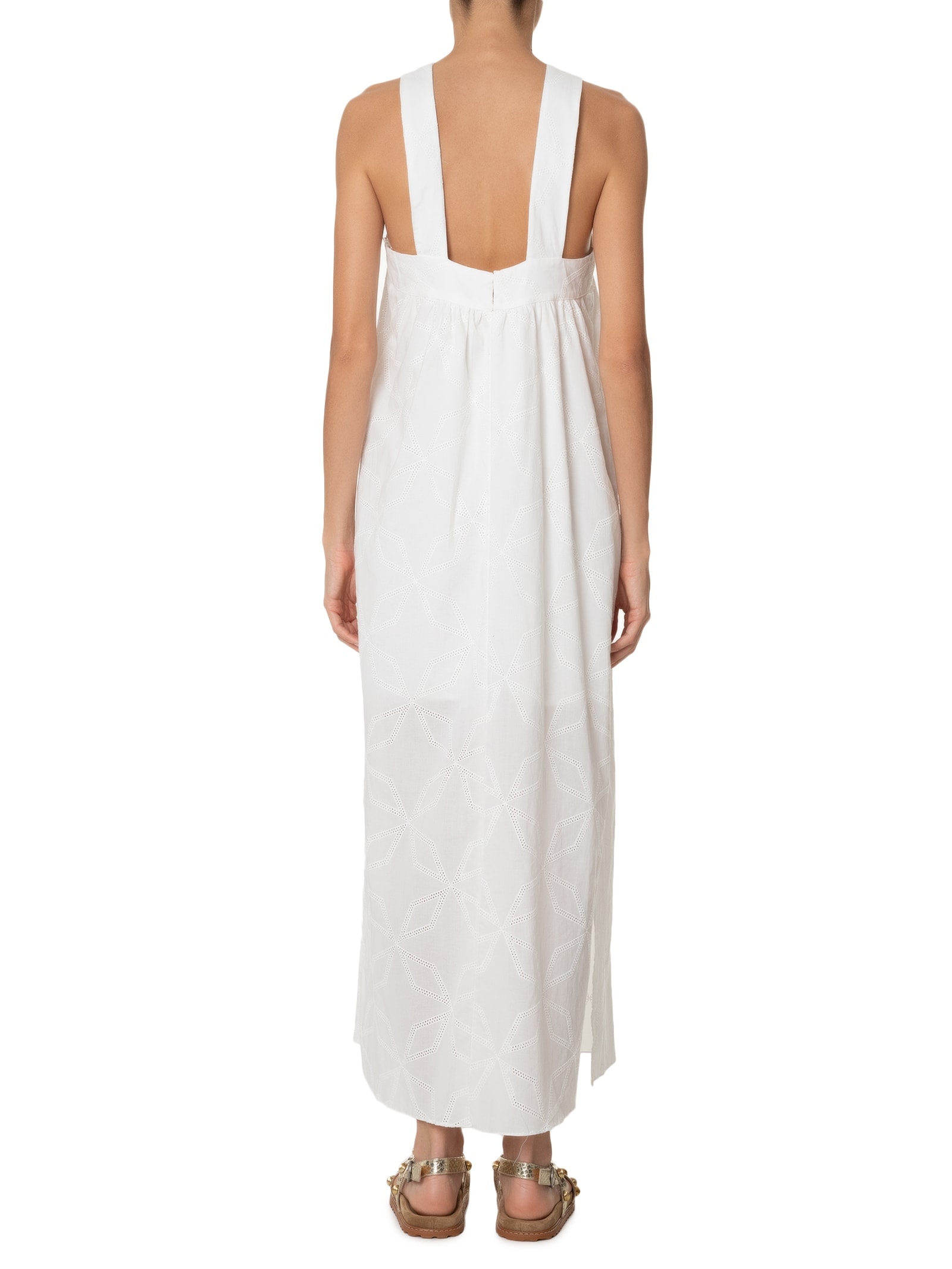 Vestido Midi Laise Bordado Branco  Dress To