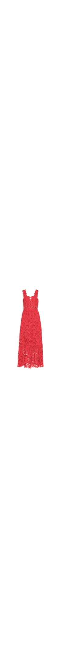 Vestido Midi Laise Concha - Vermelho