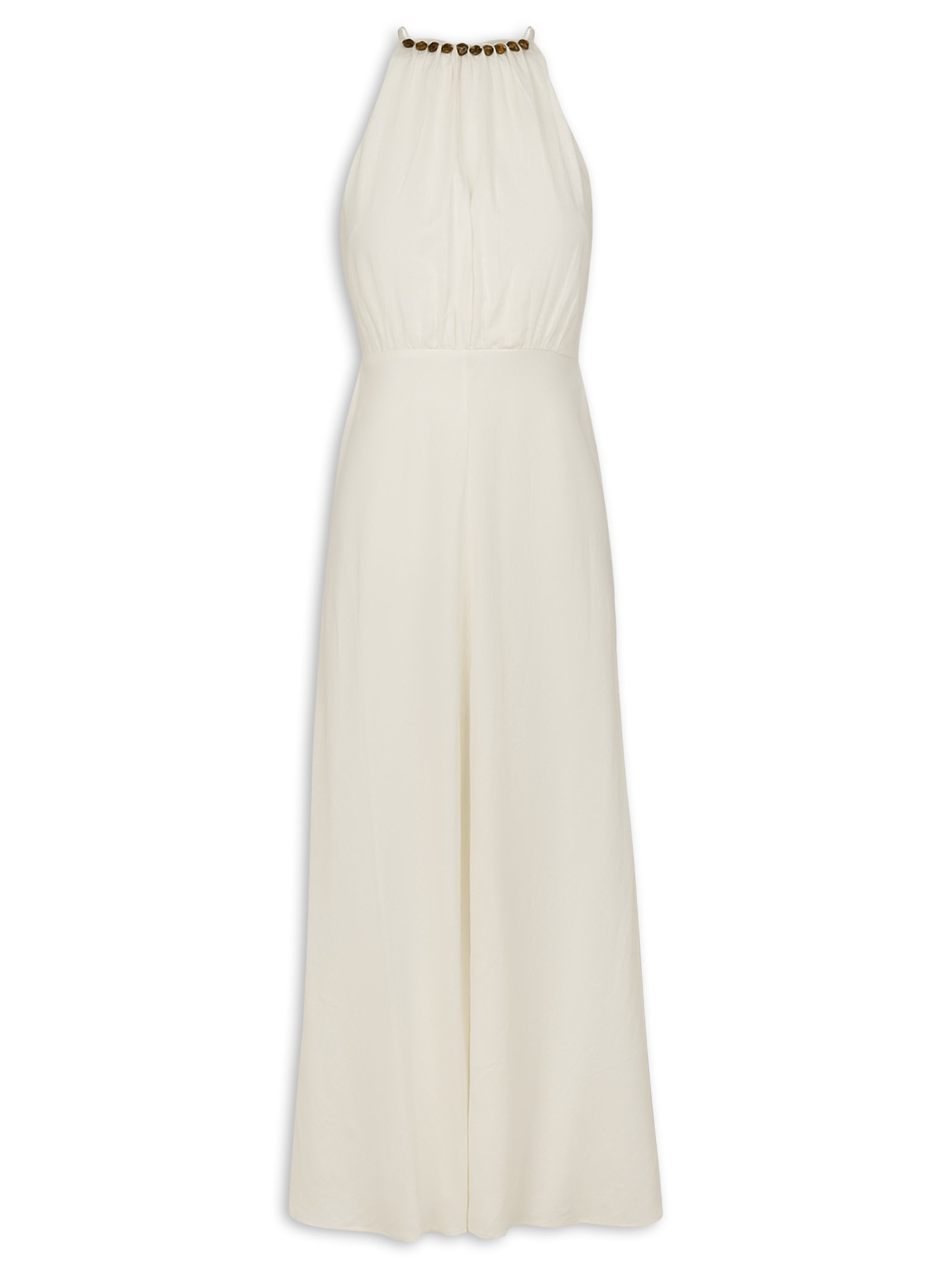 Vestido Midi Lau Det Branco Vix