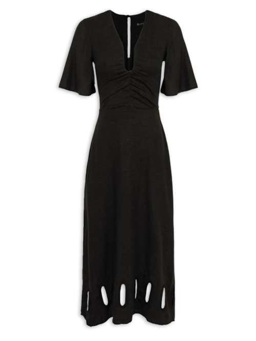Vestido Midi Laura Dtl – Preto