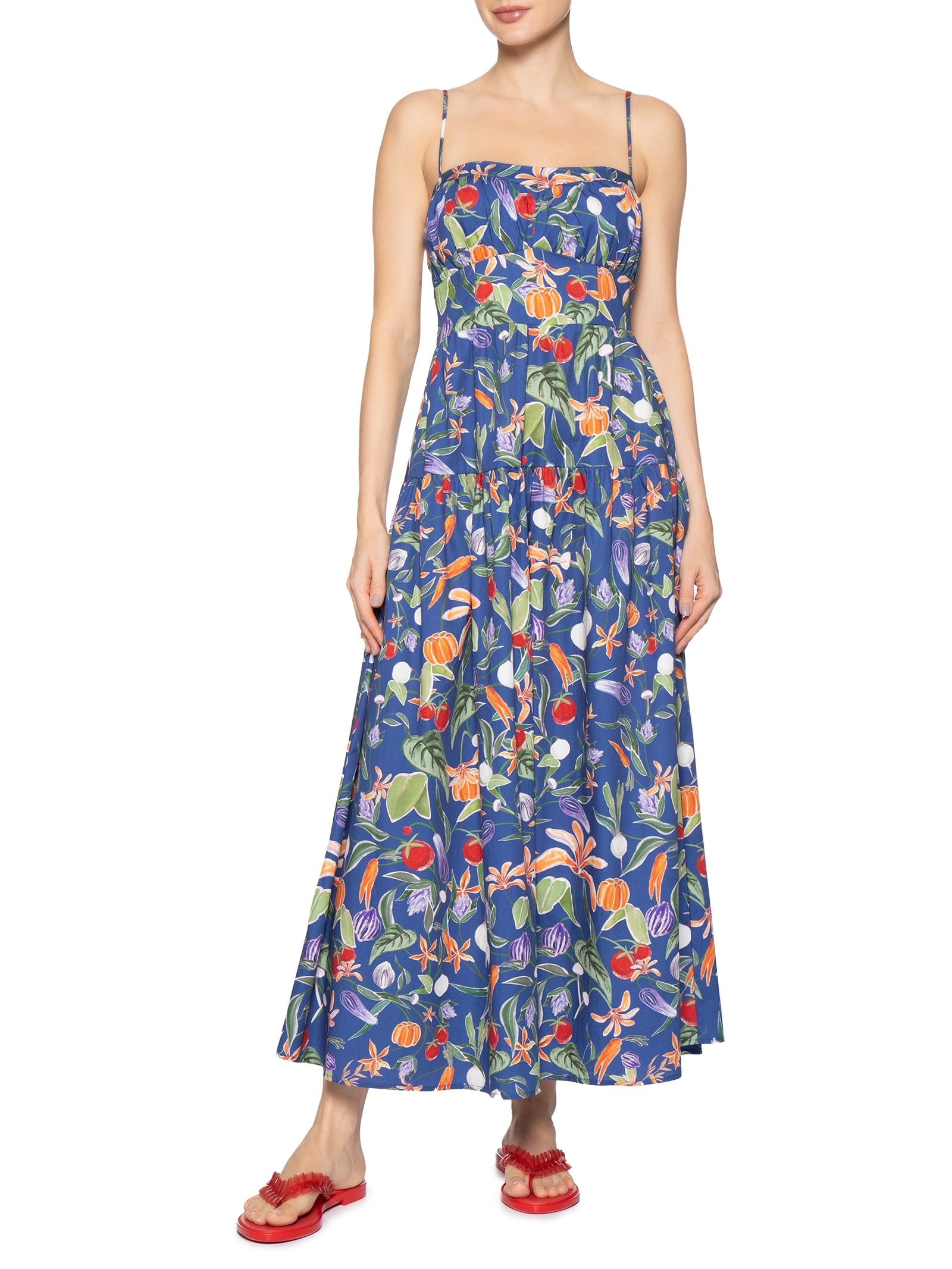 Vestido Midi Legumes – Azul Farm
