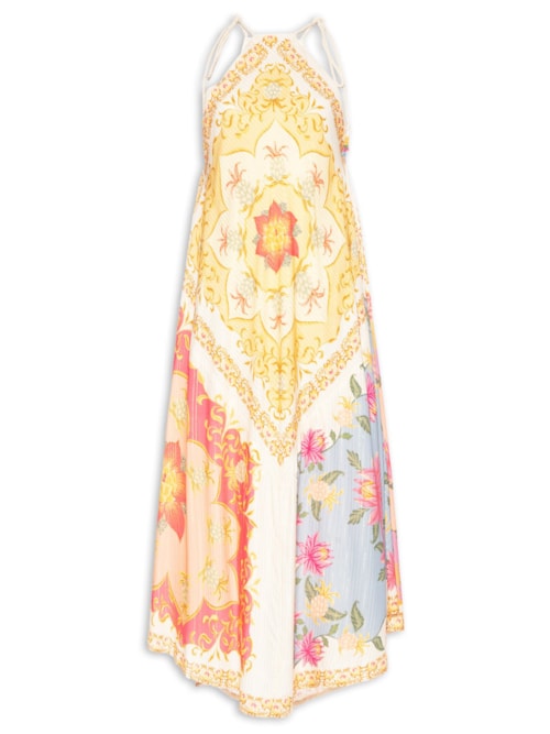 Vestido Midi Lenço Amalfi – Amarelo