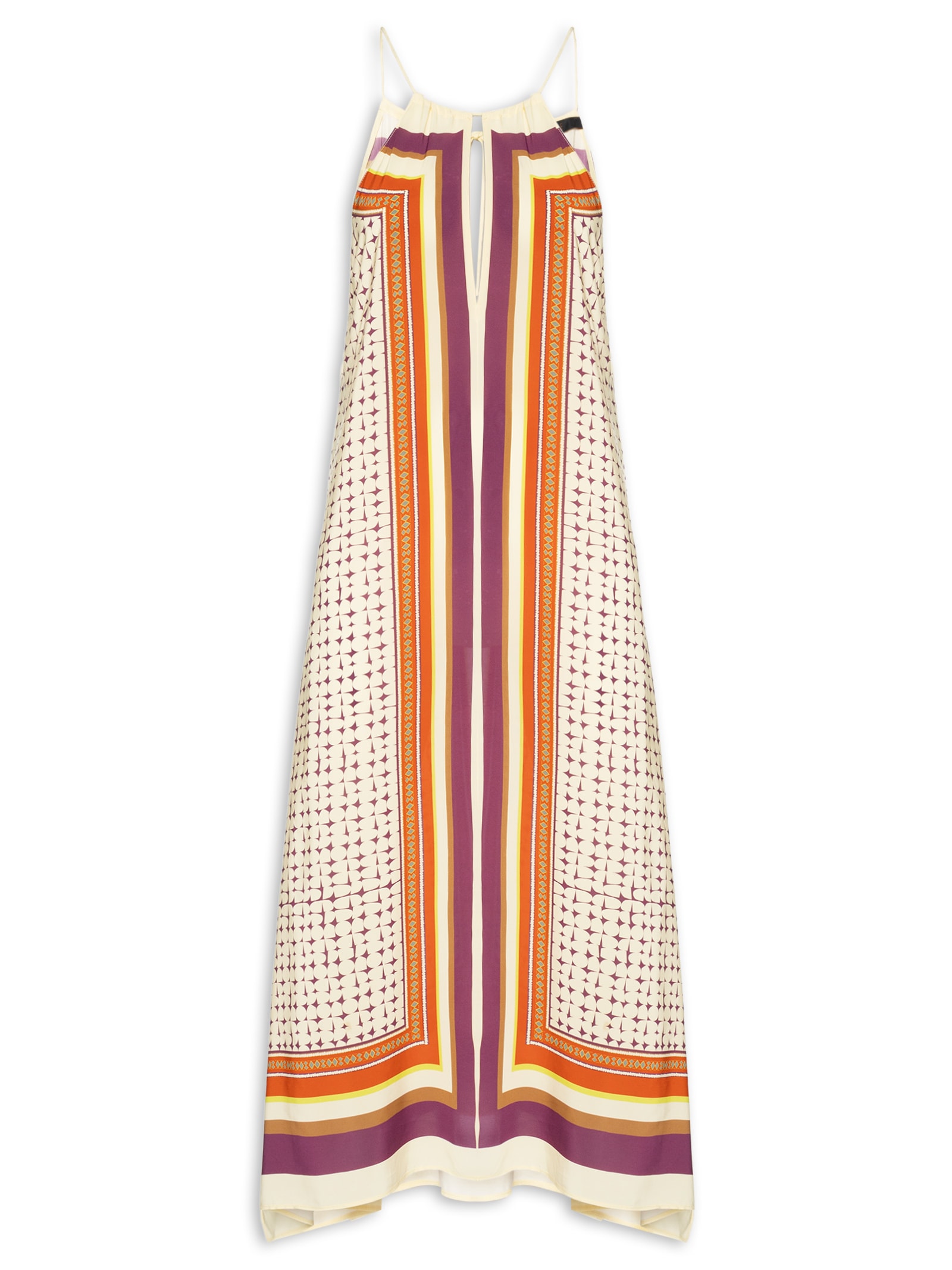 Vestido Midi Lenço Cobogo Bege Animale