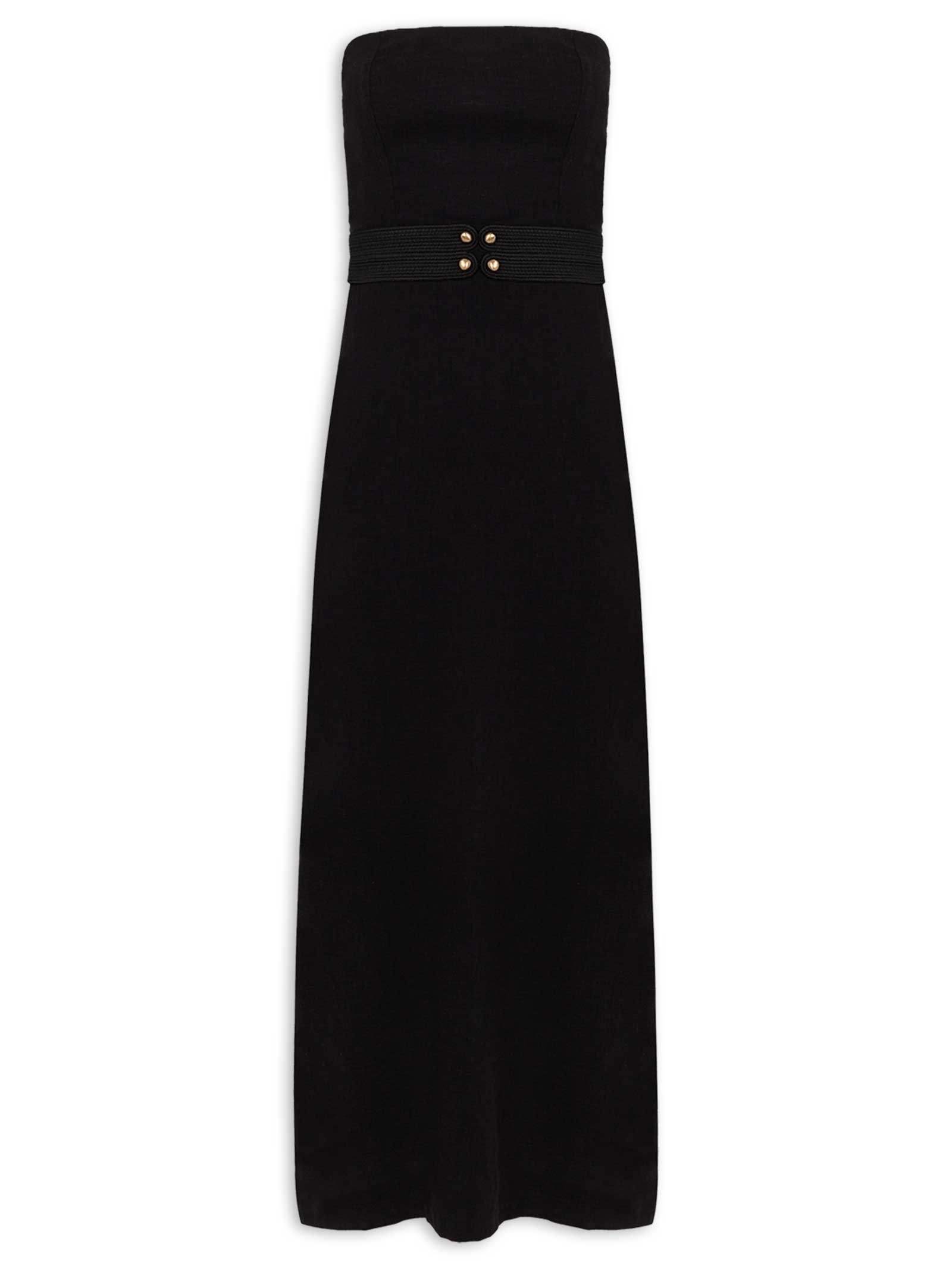 Vestido Midi Lian Det Preto Vix