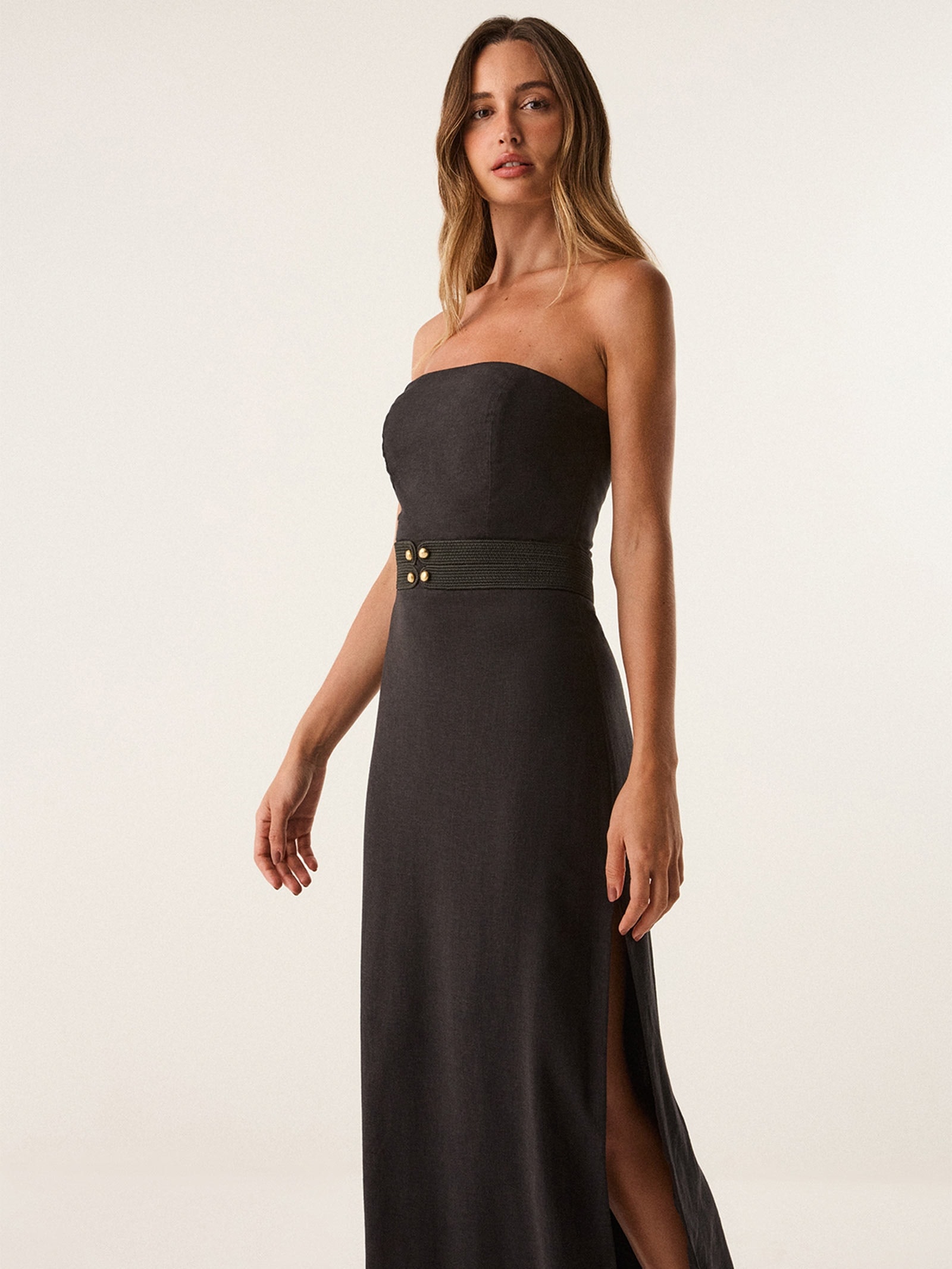 Vestido Midi Lian Det Preto Vix