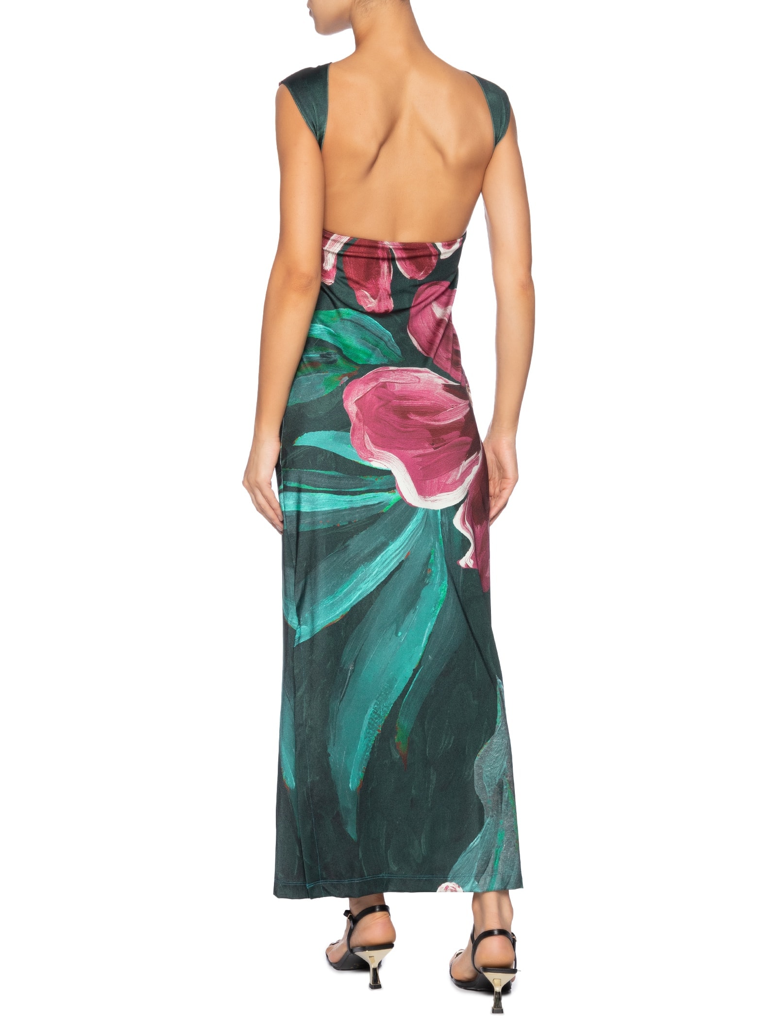 Vestido Midi Lineia Verde Farm