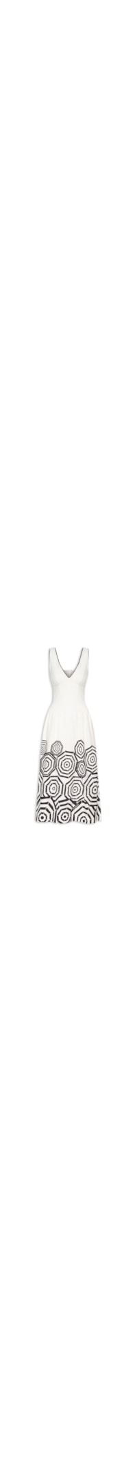 Vestido Midi Linho Estampa Praia - Branco