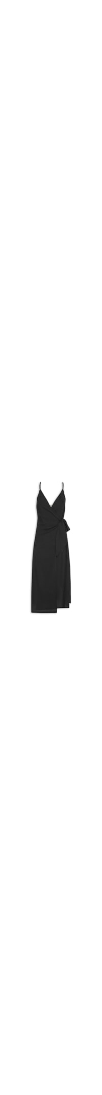 Vestido Midi Linho - Preto