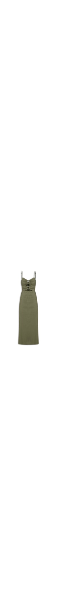 Vestido Midi Linho - Verde