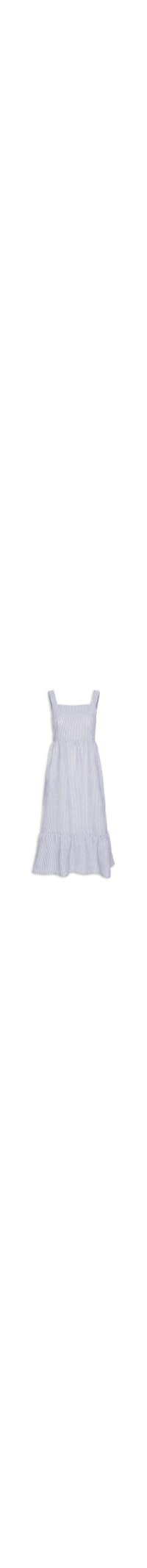 Vestido Midi Listrado - Azul