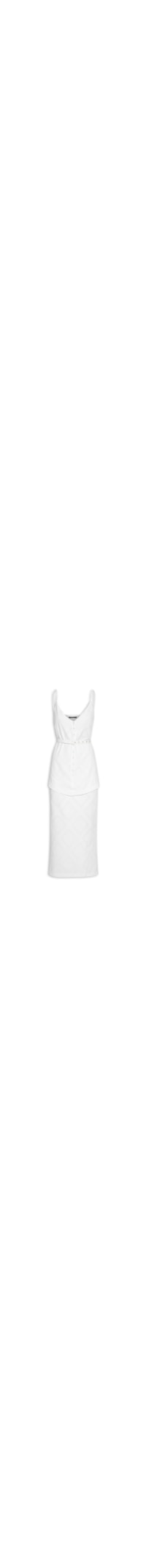 Vestido Midi Losango - Branco