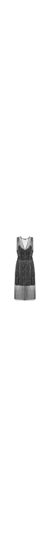 Vestido Midi Luréx - Preto