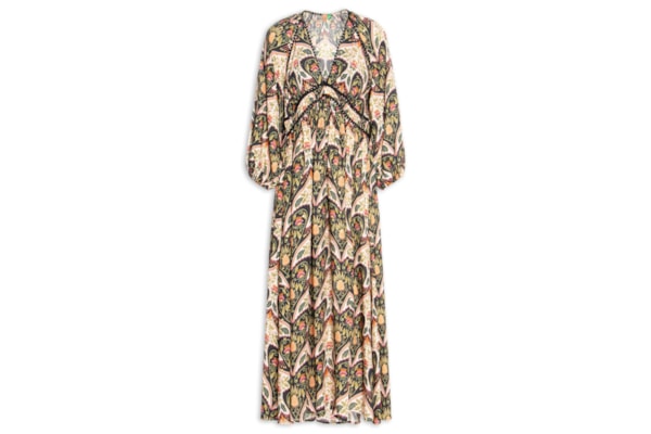 Vestido Midi Manga Andorinha - Verde