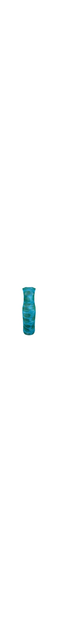 Vestido Midi Mareh Caravela Verde e Azul