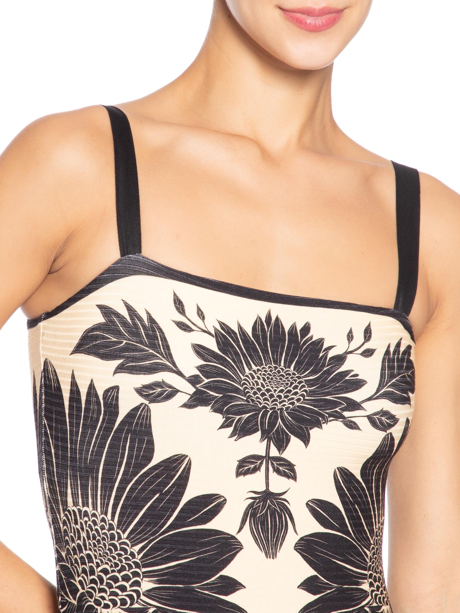 Vestido Midi Maria Lia Preto Farm
