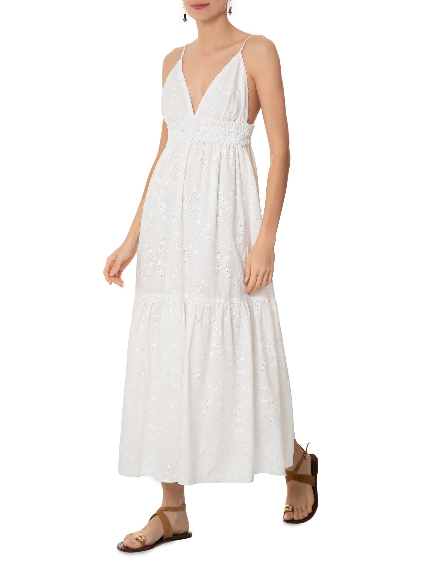 Vestido Midi Maria Off White Dress To