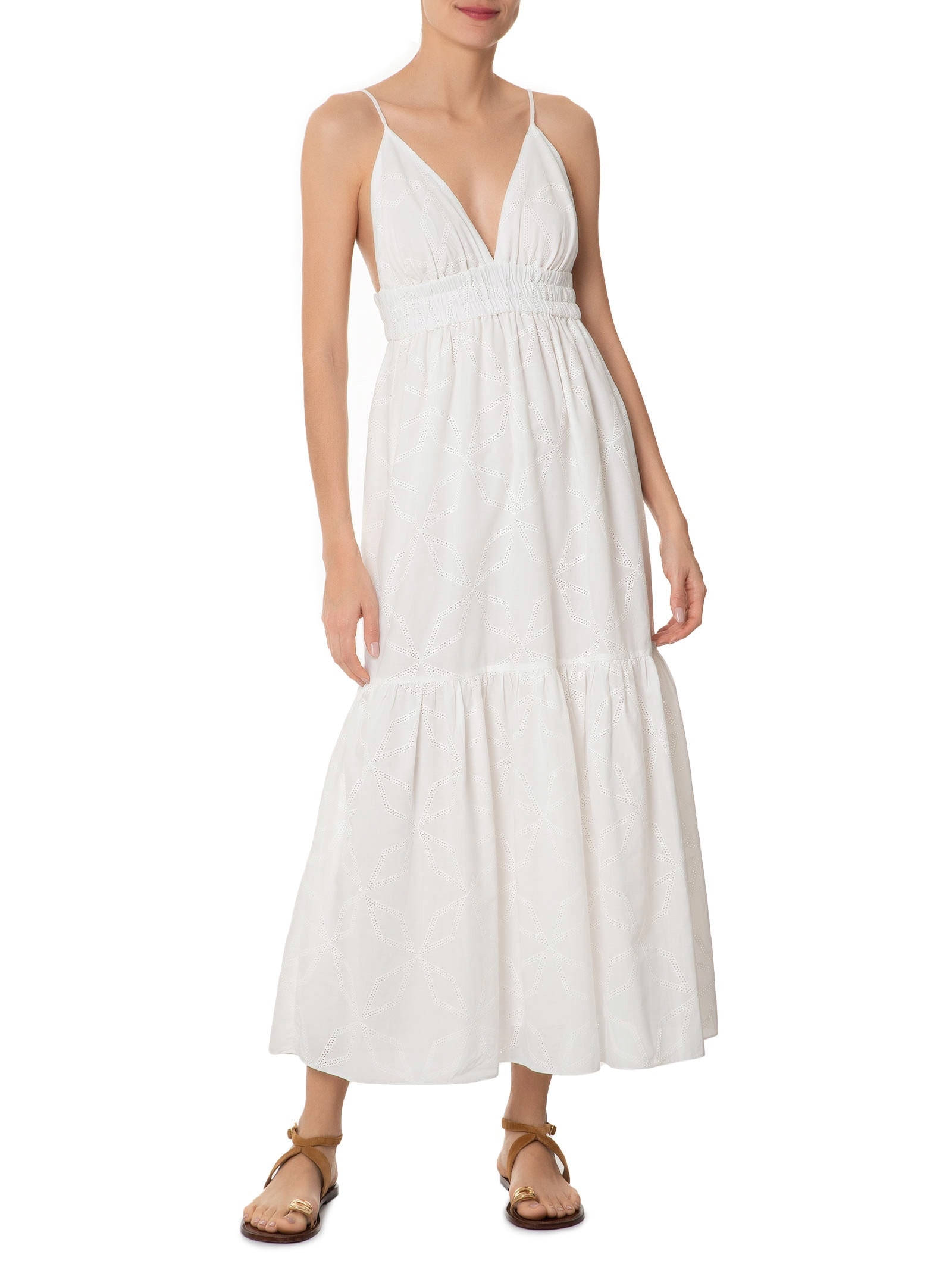 Vestido Midi Maria Off White Dress To