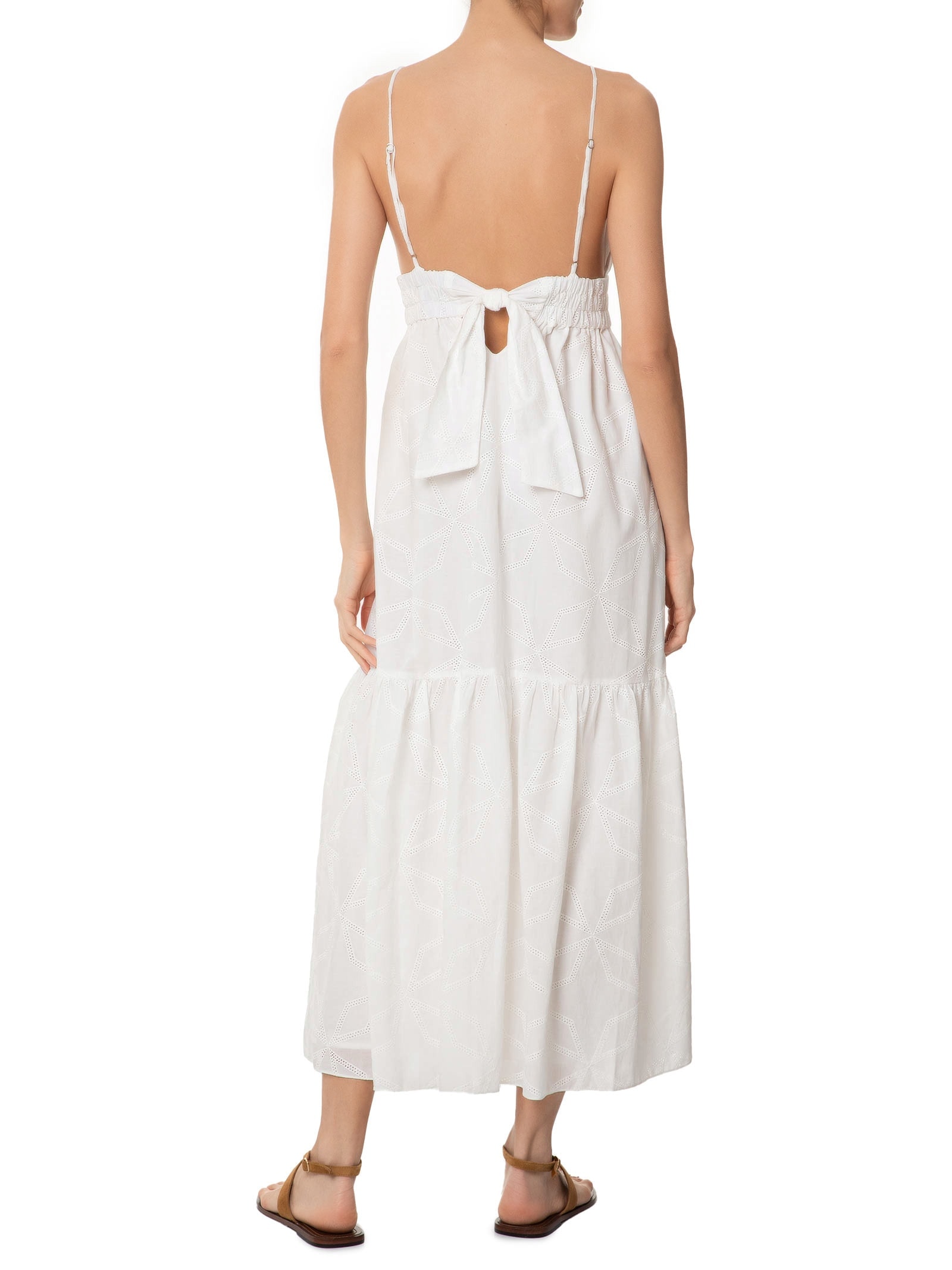 Vestido Midi Maria Off White Dress To