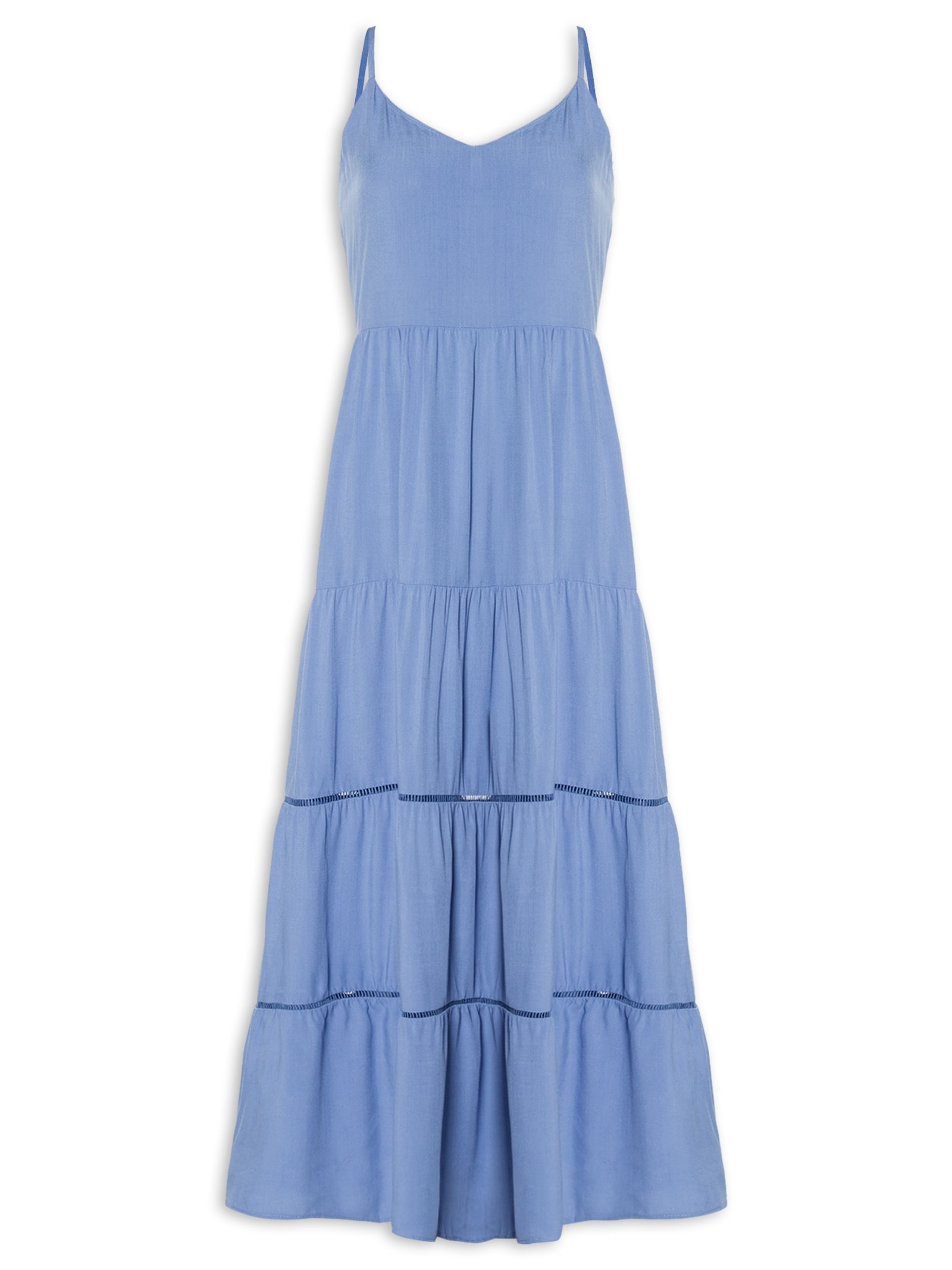 Vestido Midi Marias Azul Basiq