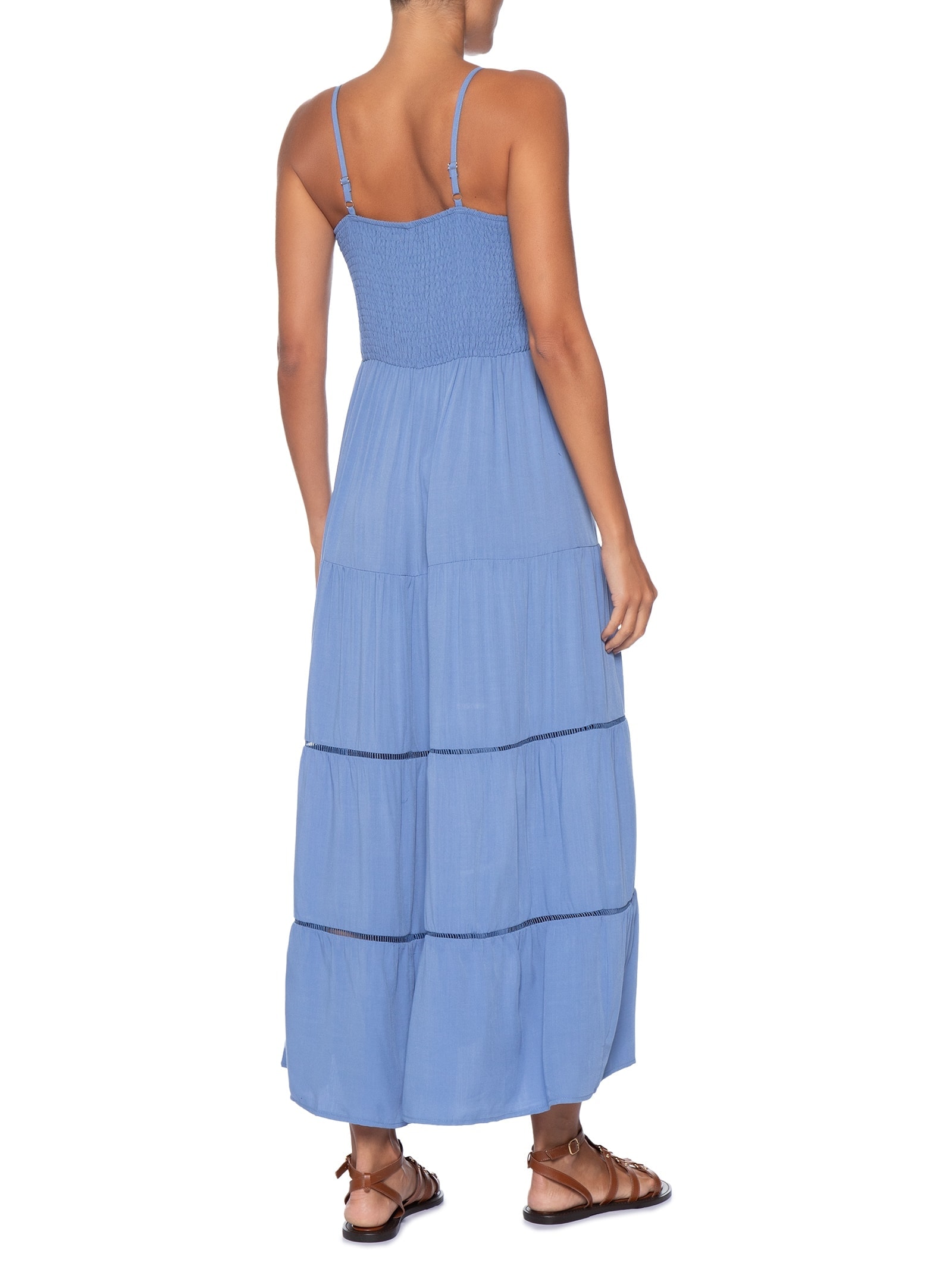 Vestido Midi Marias Azul Basiq