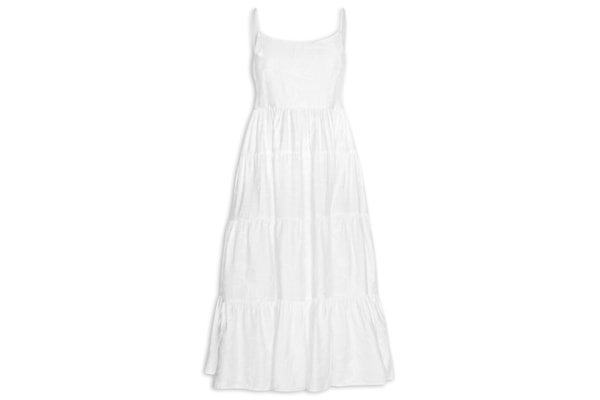 Vestido Midi Marias Bordado - Branco