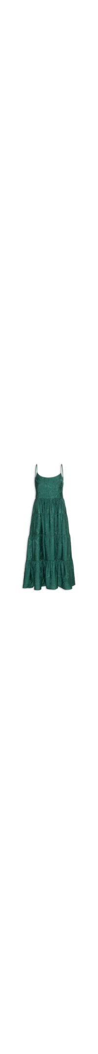 Vestido Midi Marias Bordado - Verde