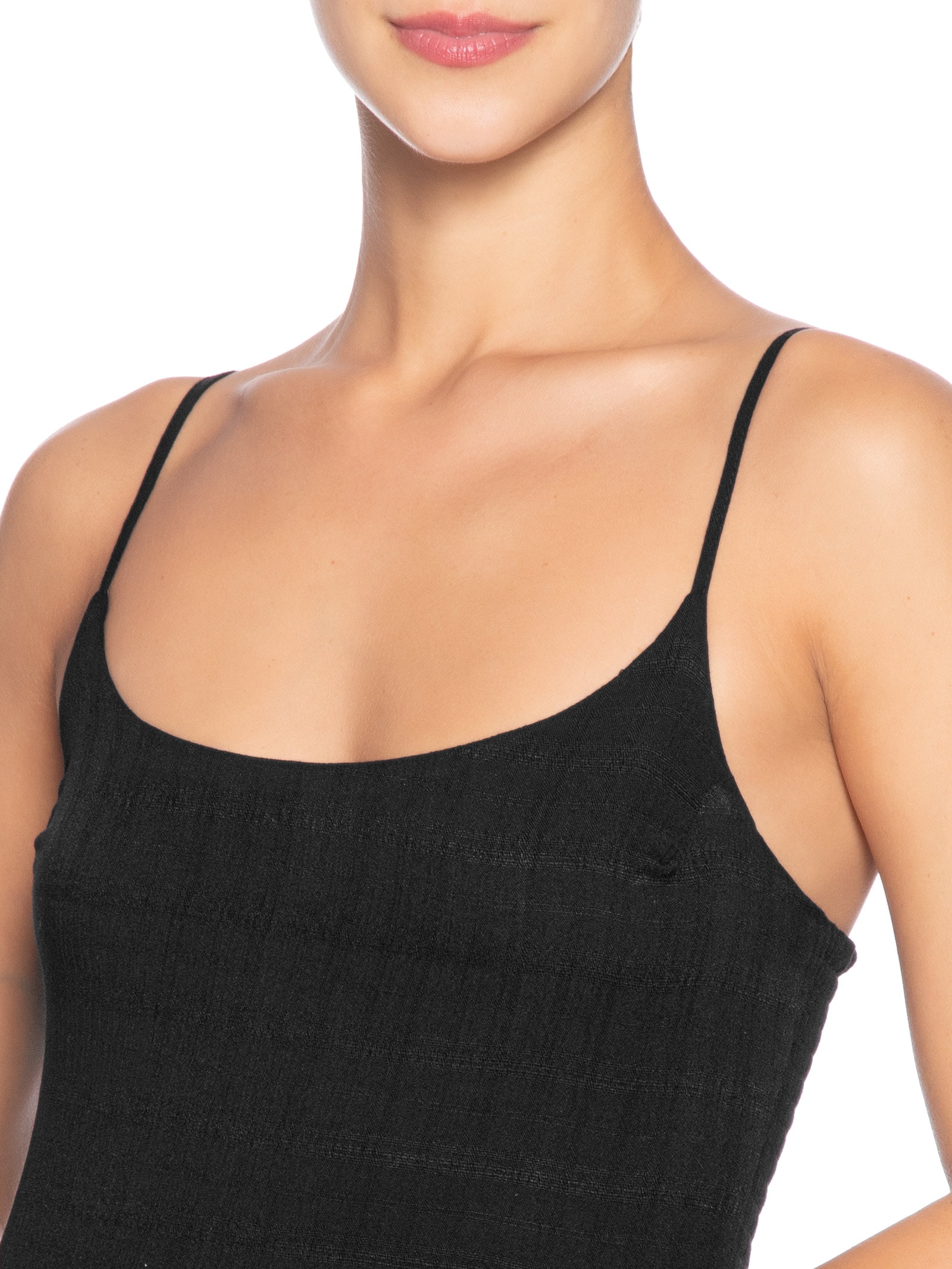 Vestido Midi Marias De Alça Preto Basiq