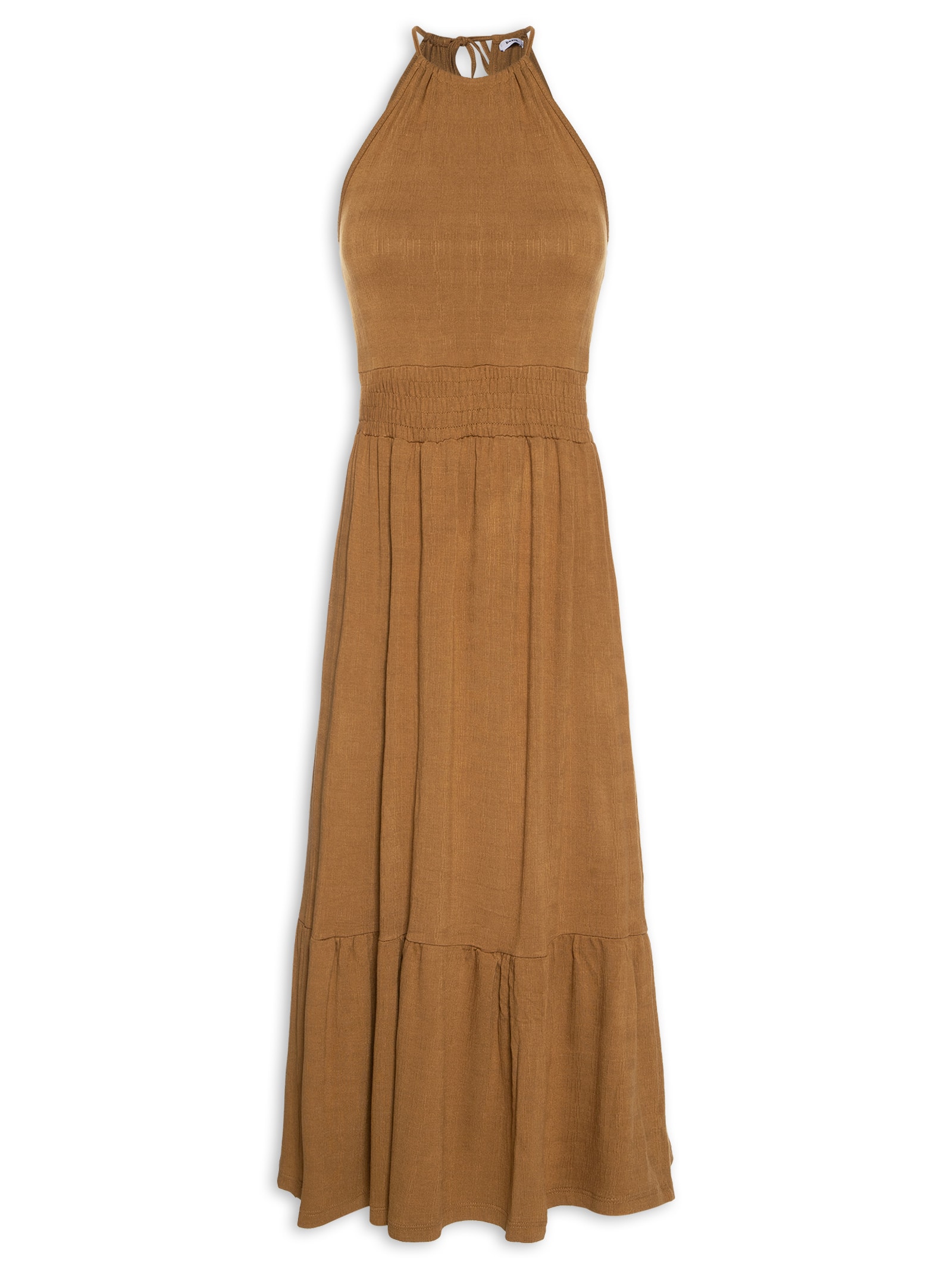 Vestido Midi Marias Marrom  Basiq