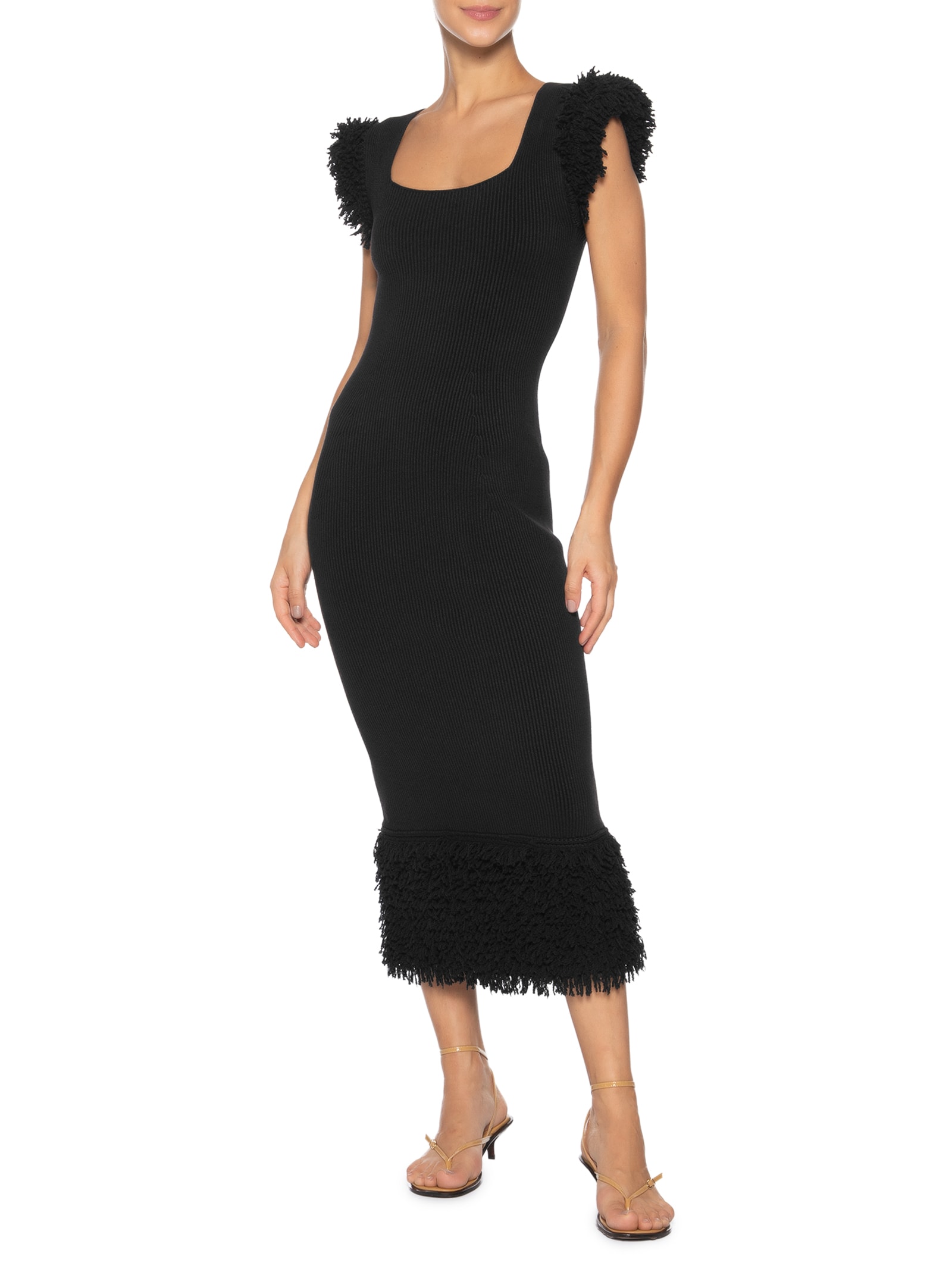 Vestido Midi Marisco Preto Anselmi