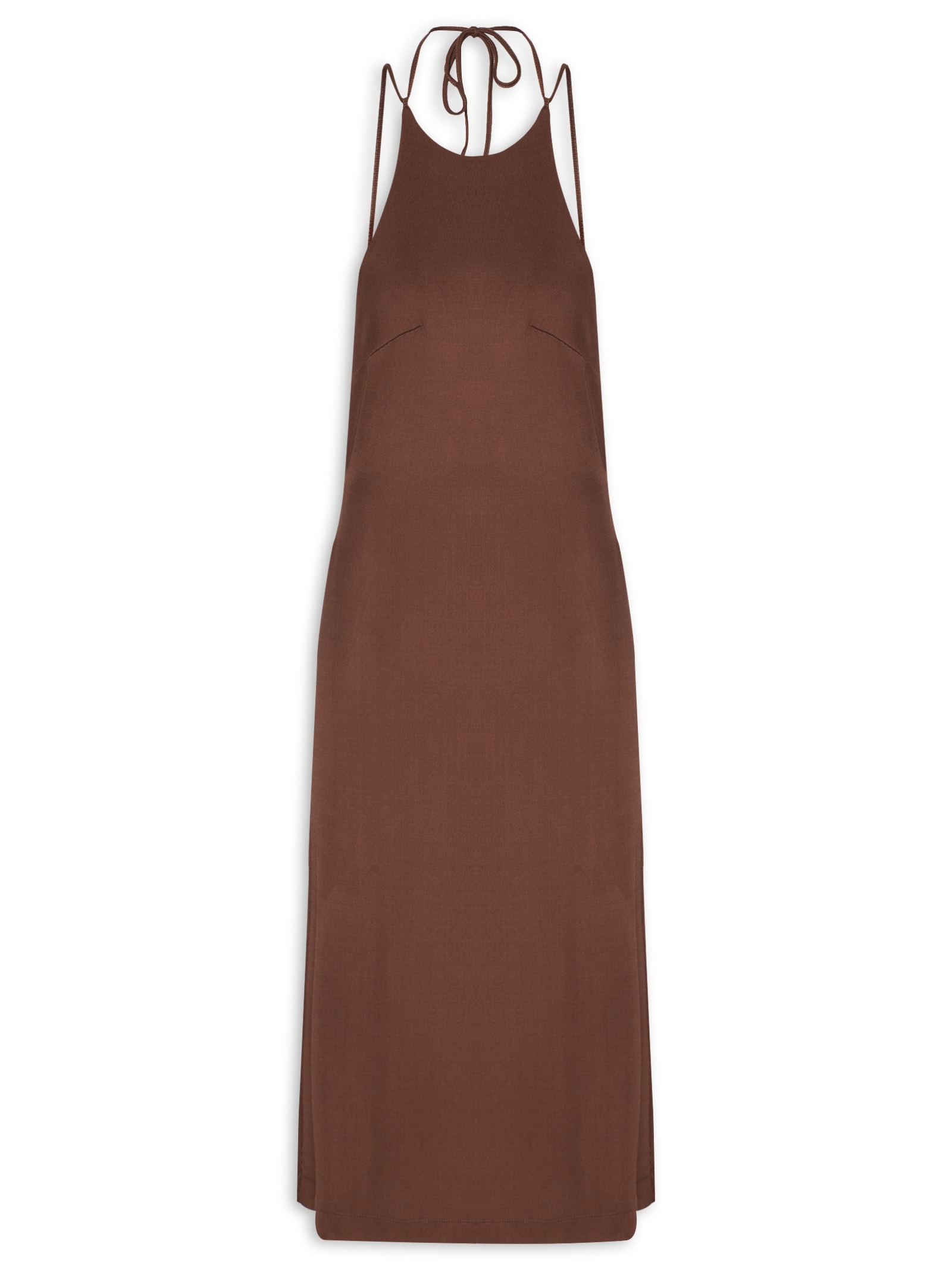 Vestido Midi Marrom Colcci