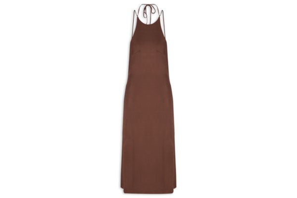 Vestido Midi - Marrom