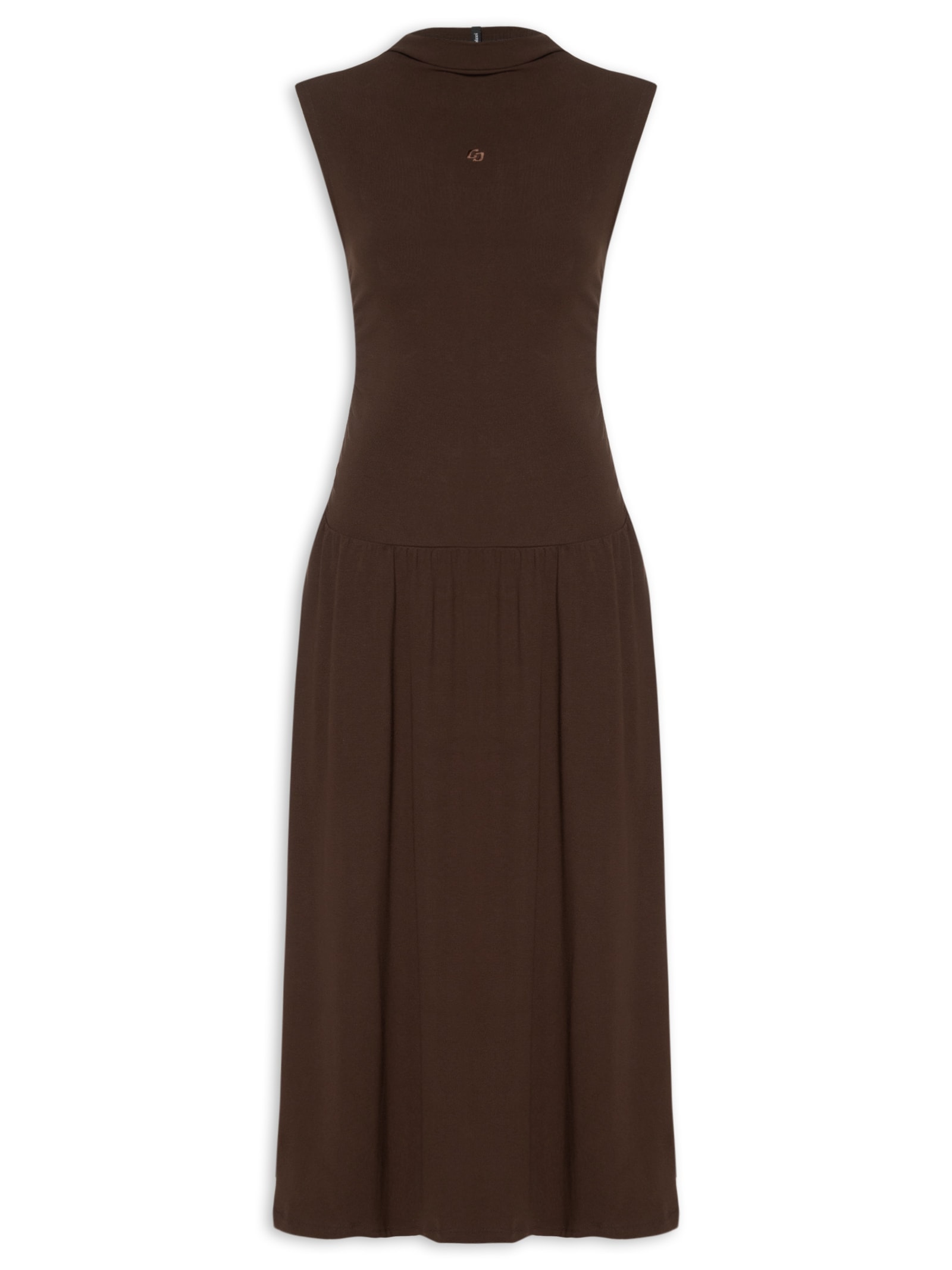 Vestido Midi Marrom Colcci