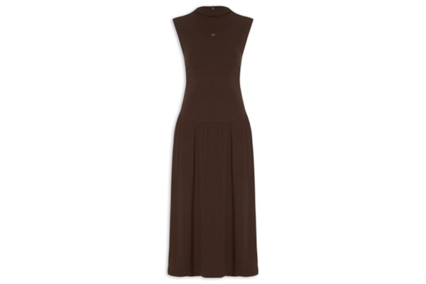Vestido Midi - Marrom